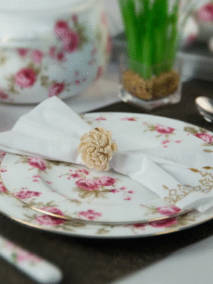 LUXURY ROSY ROMANCE (BONE CHINA)