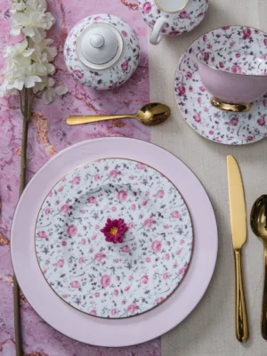 LUXURY PINK ROMANCE (BONE CHINA)